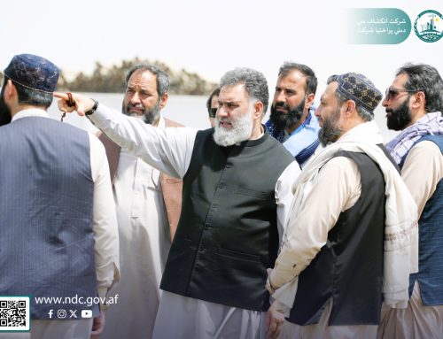 رئیس عمومی اجرائیوی شرکت انکشاف ملی از جریان کارهای کانال قوش‌تپه بازدید نمود